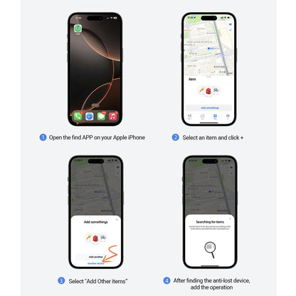Acefast SmartTag S1 pro iOS Series, Šedý