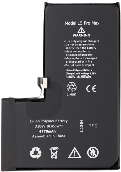 Baterie Apple iPhone 15 Pro Max, vysoká kapacita