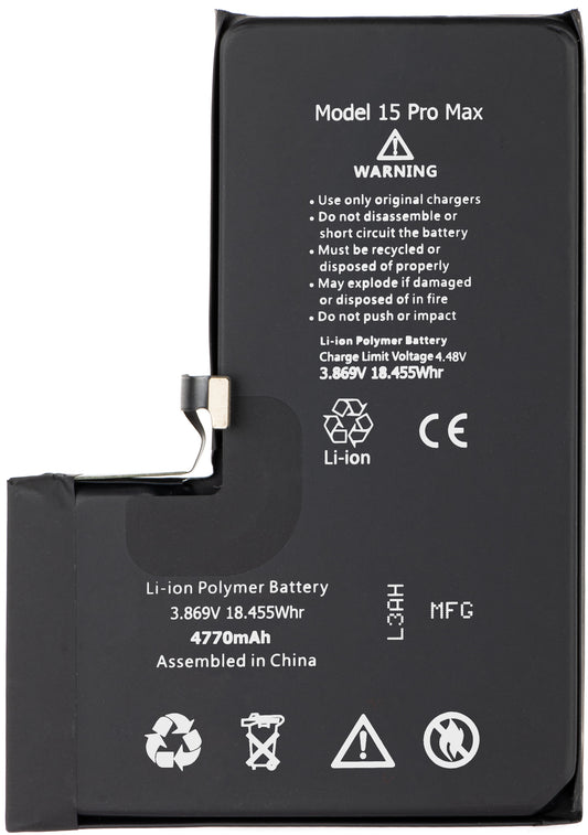 Baterie Apple iPhone 15 Pro Max, vysoká kapacita