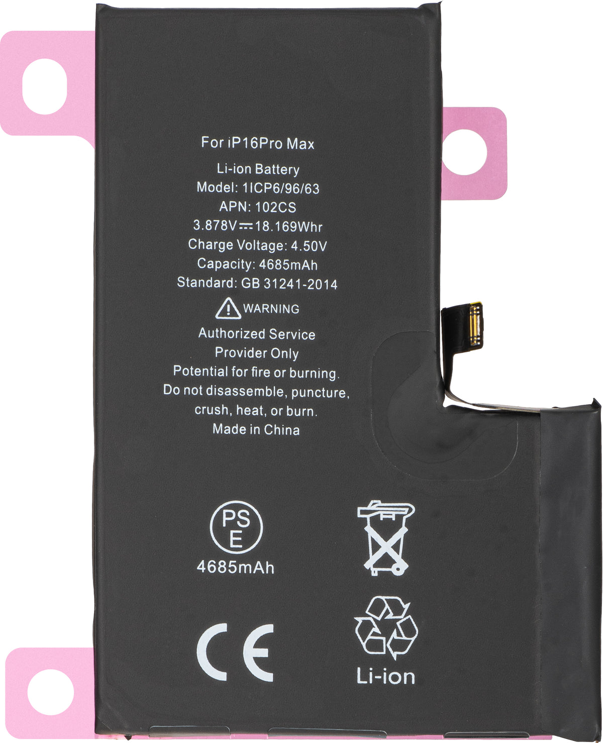 Baterie Apple iPhone 16 Pro Max, Diagnostika