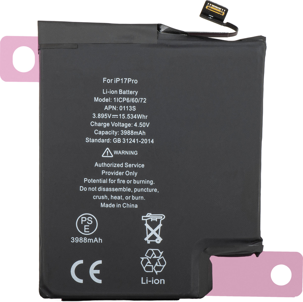 Baterie Apple iPhone 17 Pro, verze USA e-SIM