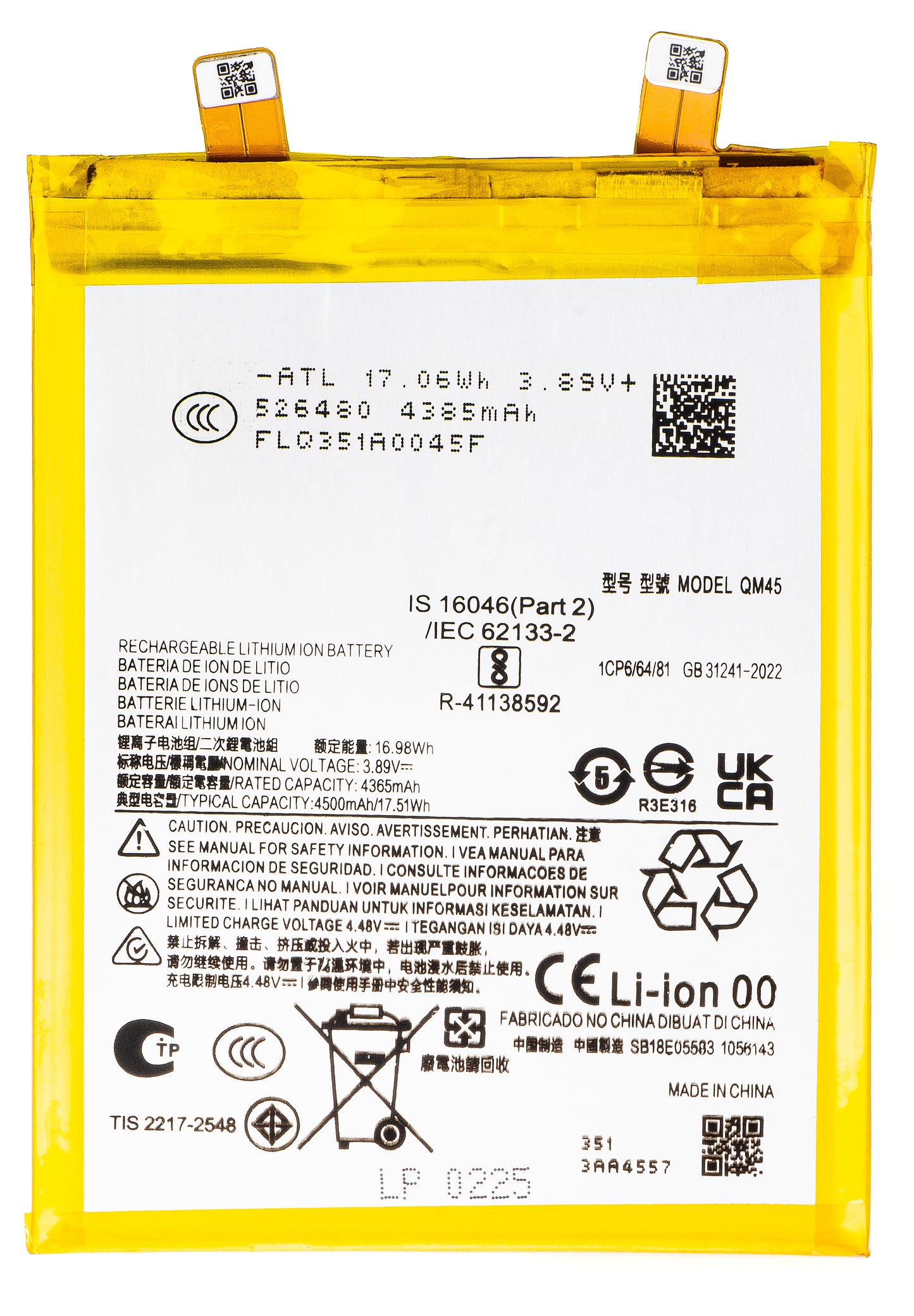 Baterie pro Motorola Edge 50 Pro, QM45