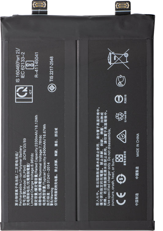 Baterie pro OnePlus 10T / Ace Pro, BLP945