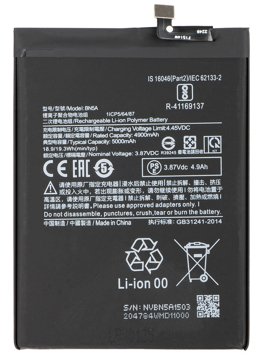 Baterie pro Xiaomi Redmi 10 2022 / Note 10T 5G / 10 (2021) / Note 10 5G / Poco M3 Pro 5G, BN5A