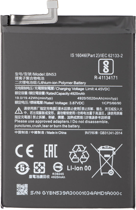 Baterie pro Xiaomi Redmi Note 10 Pro / 9 Pro, BN53