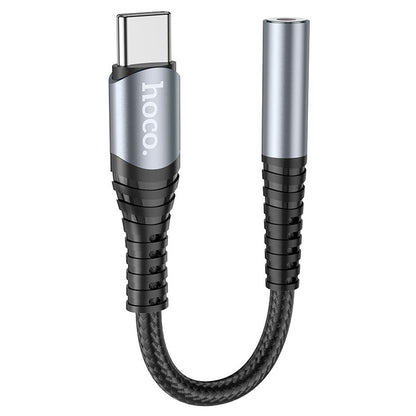 USB-C audio adaptér - 3,5 mm HOCO LS33, šedý