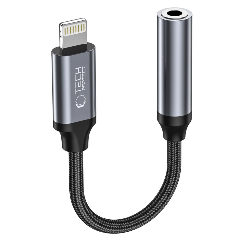 Audio adaptér Lightning - 3.5mm Tech-Protect Ultraboost, Černý