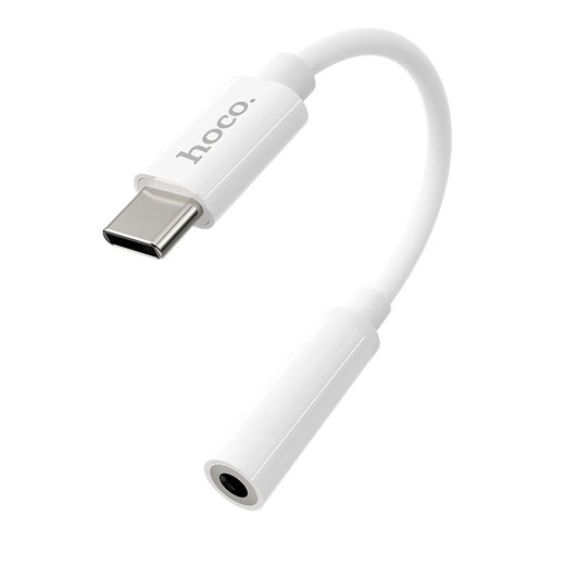 USB-C audio adaptér - 3,5 mm HOCO LS30, bílý