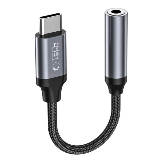 Audio adaptér USB-C - 3.5mm Tech-Protect Ultraboost, Černý