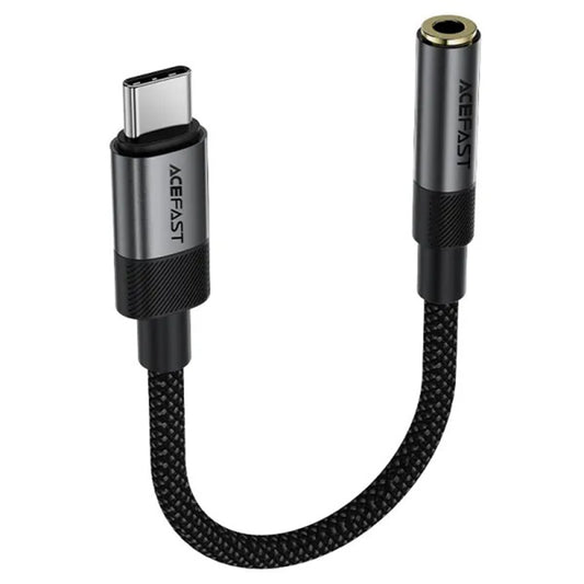 Audio adaptér USB-C - 3.5mm Acefast J12, Černý