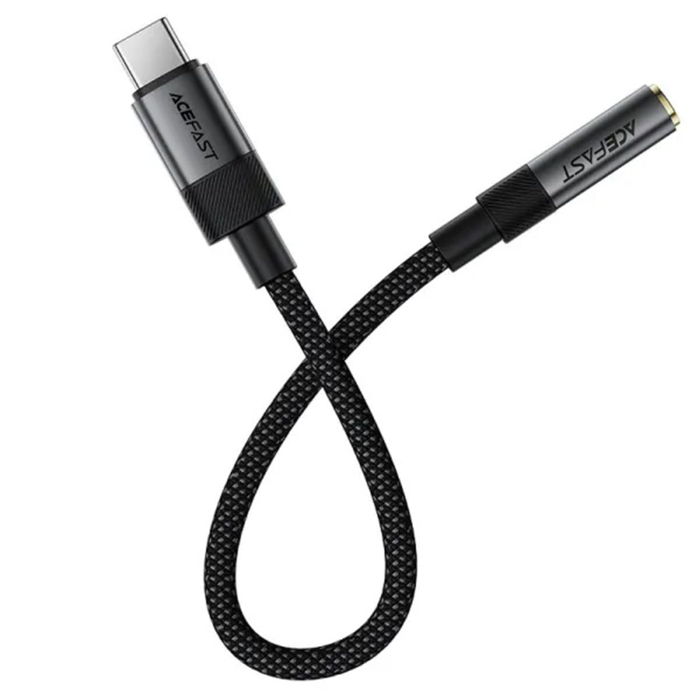 Audio adaptér USB-C - 3.5mm Acefast J12, Černý