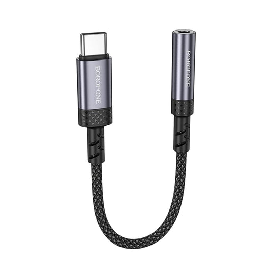 USB-C audio adaptér - 3,5 mm Borofone BV24, šedý