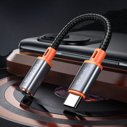 Audio adaptér USB-C - 3.5mm McDodo CA-7561, Černý