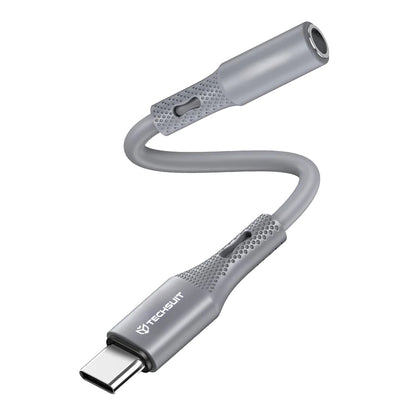 Audio adaptér USB-C - 3.5mm Techsuit AC1 SoundFlex, Šedý