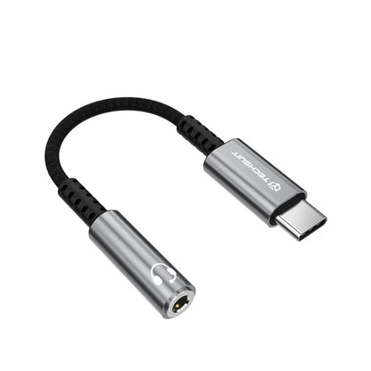 USB-C to 3.5mm Audio Adapter Techsuit AC14 SonicPiX, Gray
