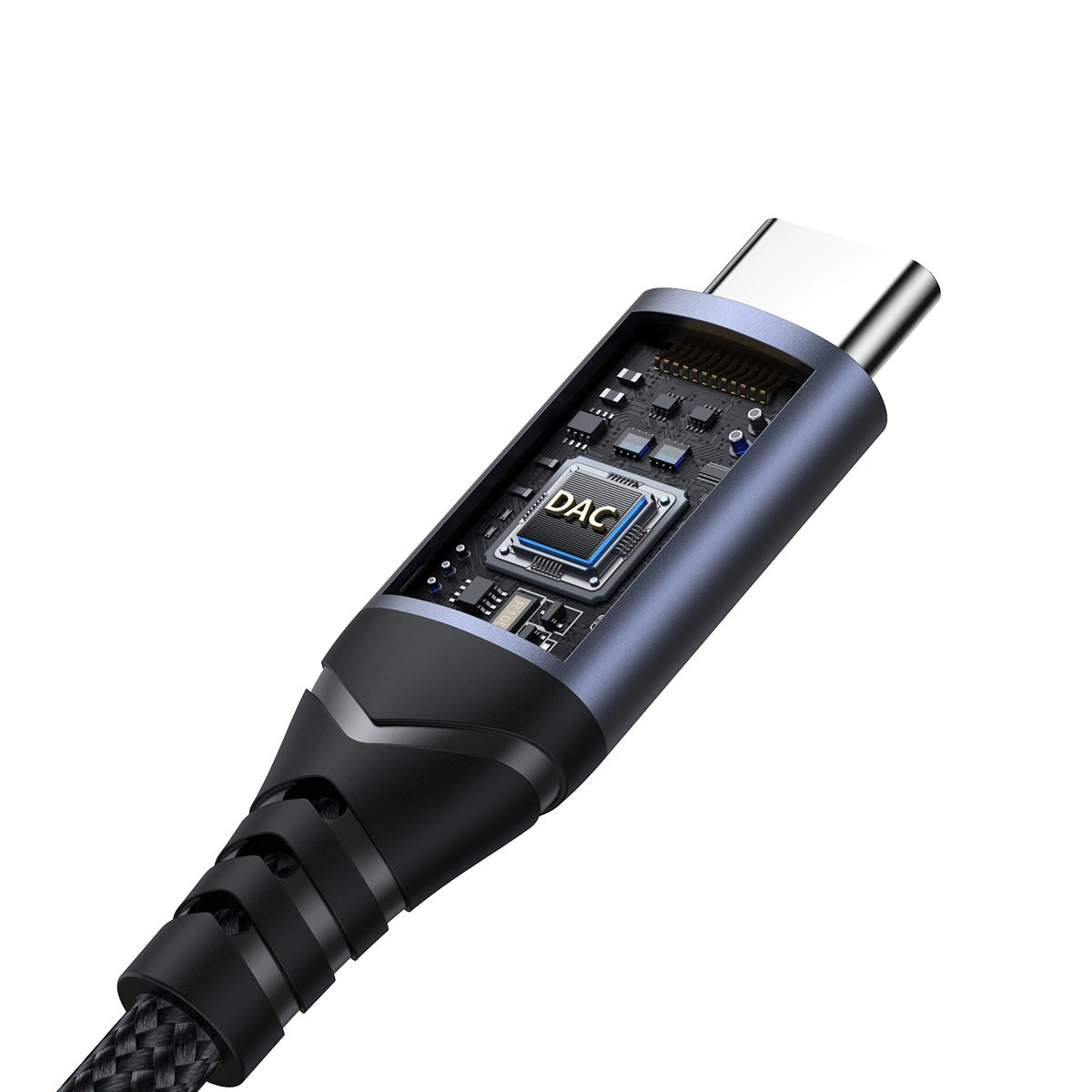 Audio adaptér USB-C - 3.5mm Joyroom SY-C01, Černý
