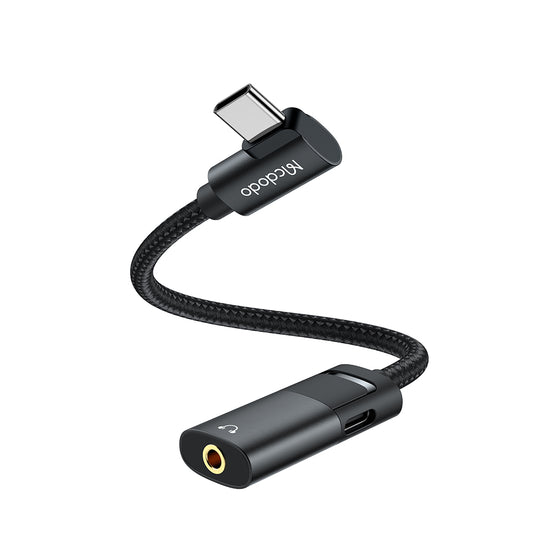 Audio adaptér USB-C - USB-C / 3.5mm McDodo CA-1880, Černý