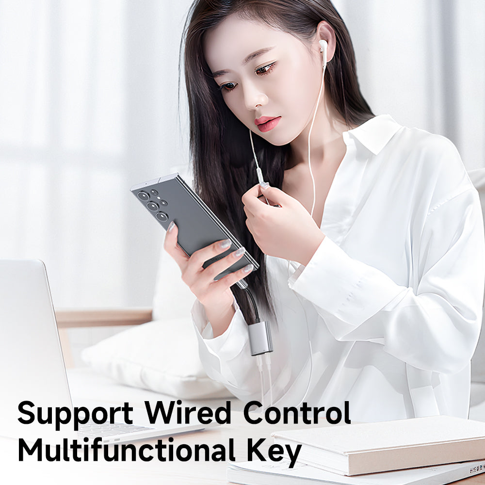 USB-C Audio Adapter - USB-C / 3.5mm McDodo CA-5050 Wales, Gray