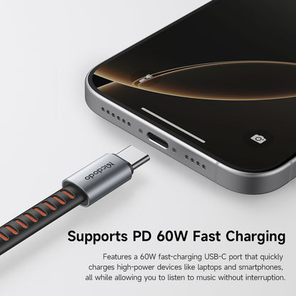Audio adaptér USB-C - USB-C / USB-C McDodo CA-3370, Šedý