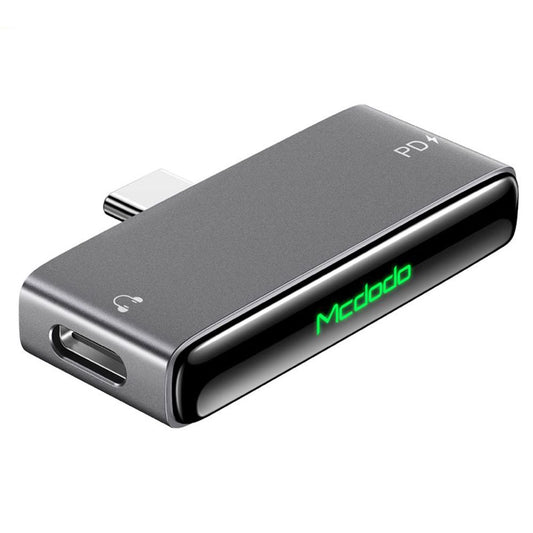 Audio adaptér USB-C - USB-C / USB-C McDodo CA-7670, Černý