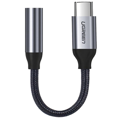 Audio adaptér USB-C - 3.5mm UGREEN AV142, Šedý
