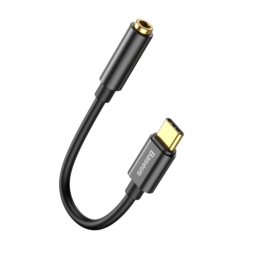 Audio adaptér USB-C - 3,5mm Baseus L54, černý CATL54-01