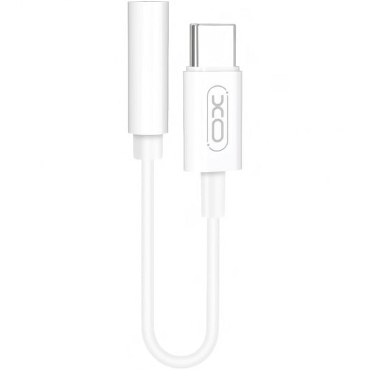 Audio adaptér USB-C - 3.5mm XO Design NB-R161, Bílý