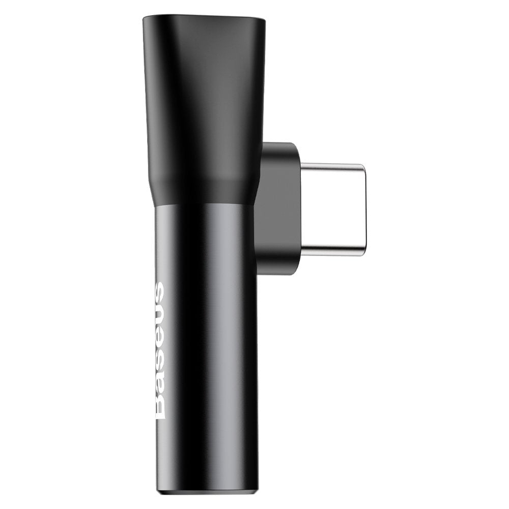 Audio adaptér USB-C - USB-C / 3,5 mm Baseus L41, černý CATL41-01