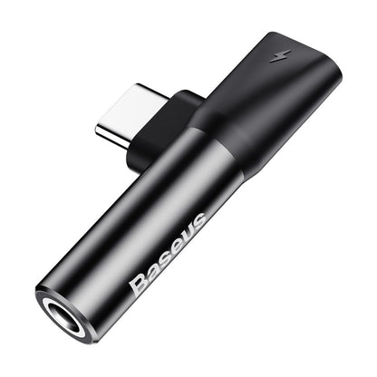 Audio adaptér USB-C - USB-C / 3,5 mm Baseus L41, černý CATL41-01
