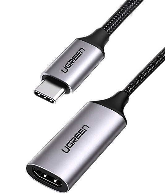 Audio a video adaptér USB-C - HDMI UGREEN CM297, šedý