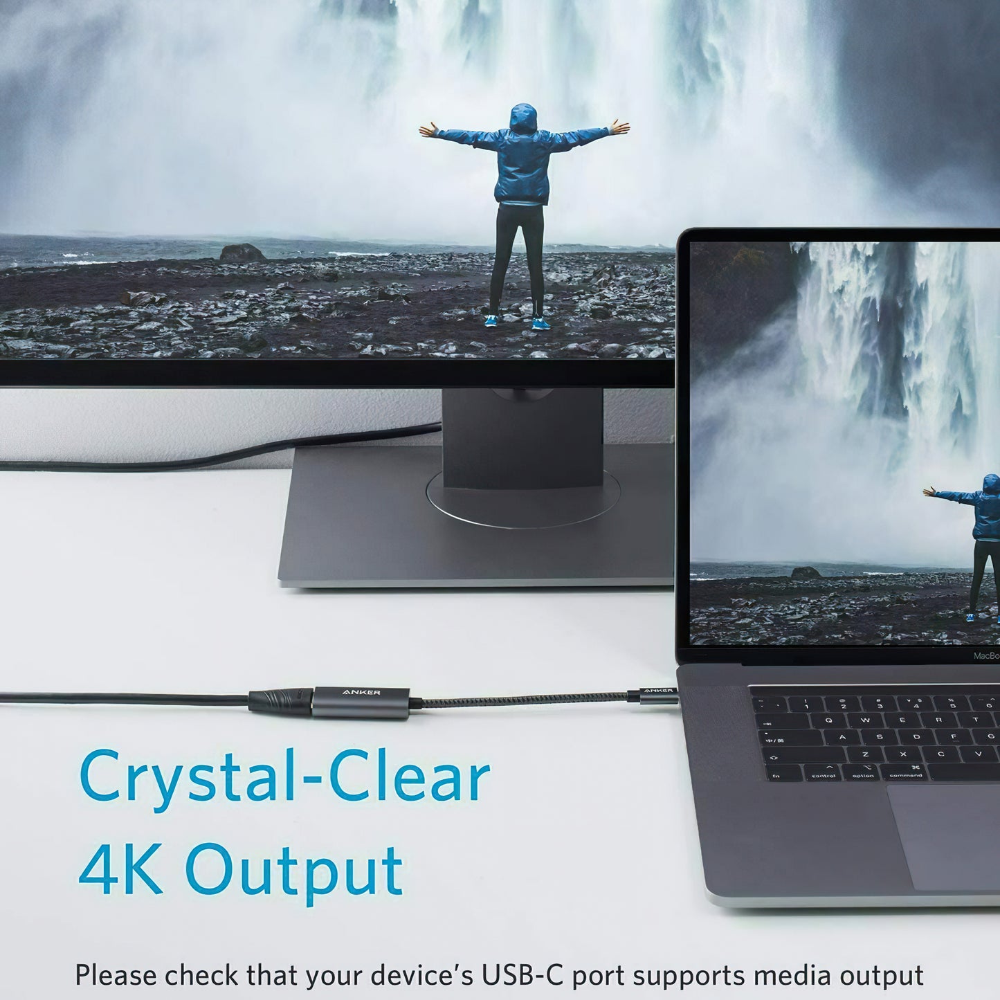 Audio a Video Adaptér USB-C - HDMI Anker PowerExpand+, Šedý A83120A1