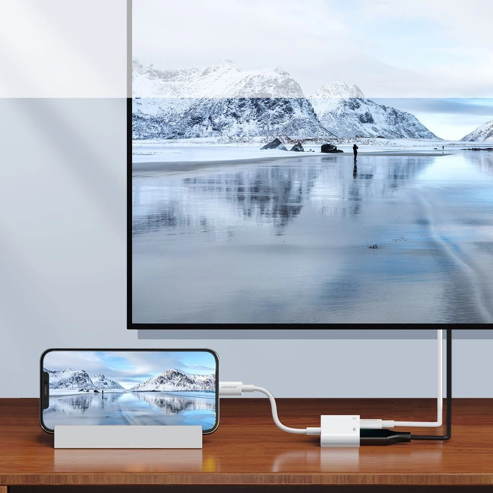 Audio a Video Adaptér Lightning - HDMI / Lightning Joyroom S-H141, Bílý