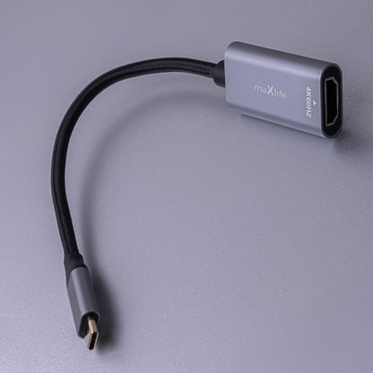 Audio a video adaptér USB-C - HDMI MaXlife MXHC-01, Šedý