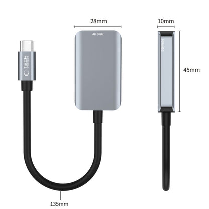Audio a Video Adaptér USB-C - HDMI Tech-Protect Ultraboost, Černý