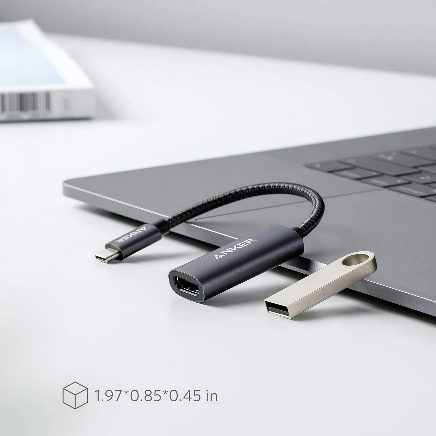 Audio a Video Adaptér USB-C - HDMI Anker PowerExpand+, Šedý A83120A1