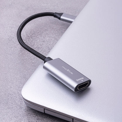 Audio a video adaptér USB-C - HDMI MaXlife MXHC-01, Šedý