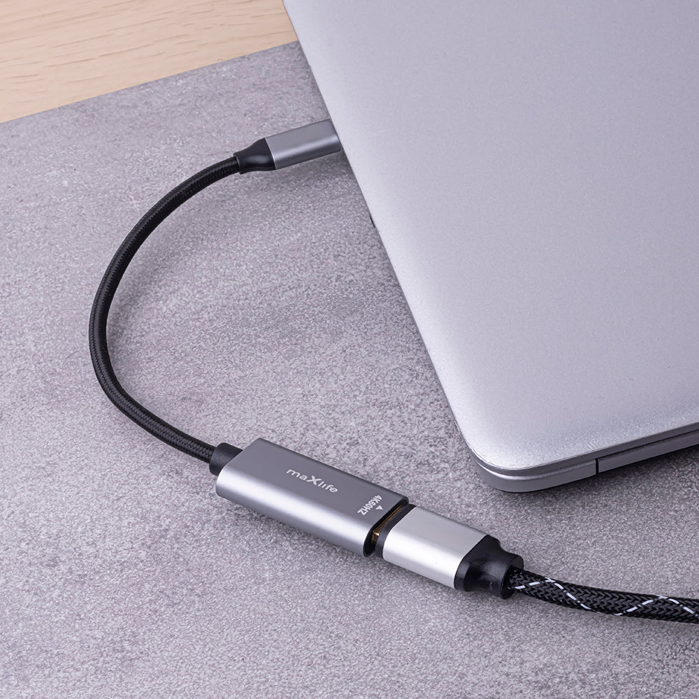 Audio a video adaptér USB-C - HDMI MaXlife MXHC-01, Šedý