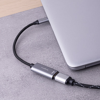 Audio a video adaptér USB-C - HDMI MaXlife MXHC-01, Šedý