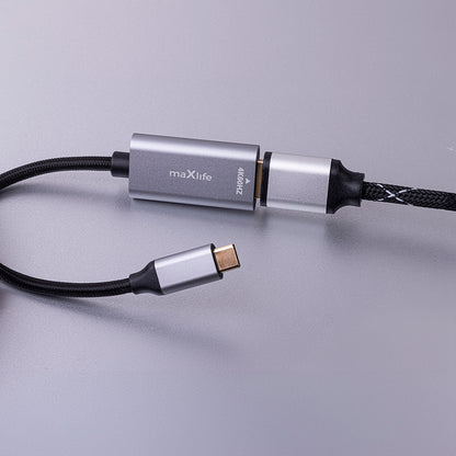 Audio a video adaptér USB-C - HDMI MaXlife MXHC-01, Šedý
