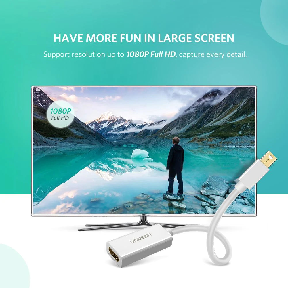 Video adaptér UGREEN MD112 (10461), MiniDisplayPort - HDMI, Černý