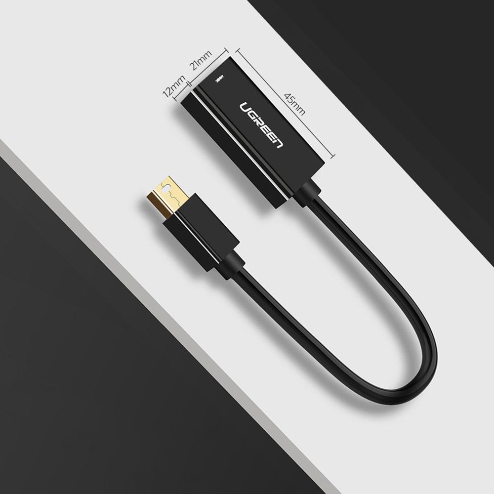 Video adaptér UGREEN MD112 (10461), MiniDisplayPort - HDMI, Černý