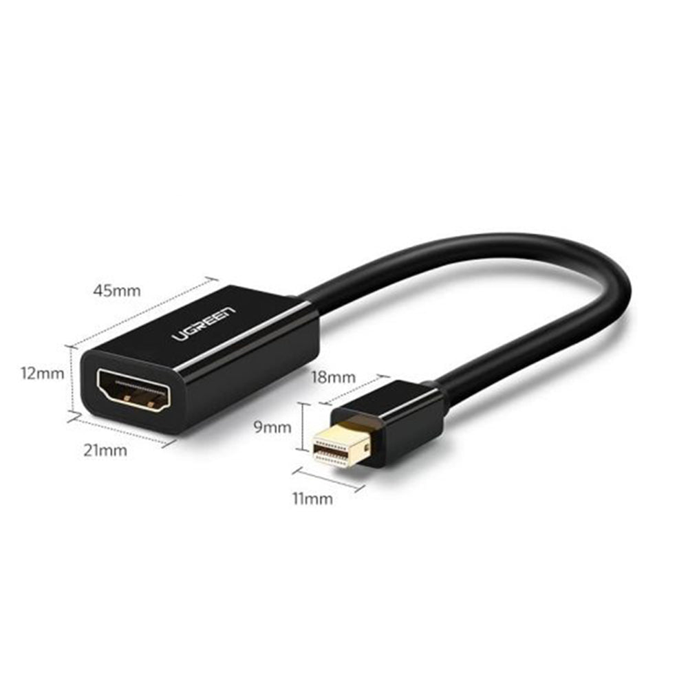 Video adaptér UGREEN MD112 (10461), MiniDisplayPort - HDMI, Černý