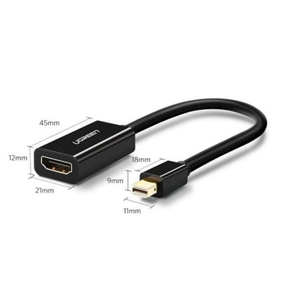 Video adaptér UGREEN MD112 (10461), MiniDisplayPort - HDMI, Černý