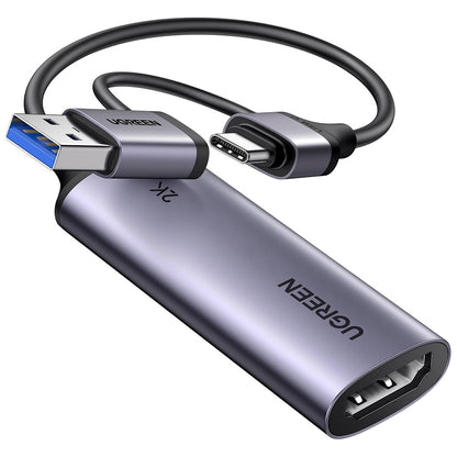 UGREEN CM629 (15389) Gray USB-A / USB-C - HDMI Audio and Video Adapter