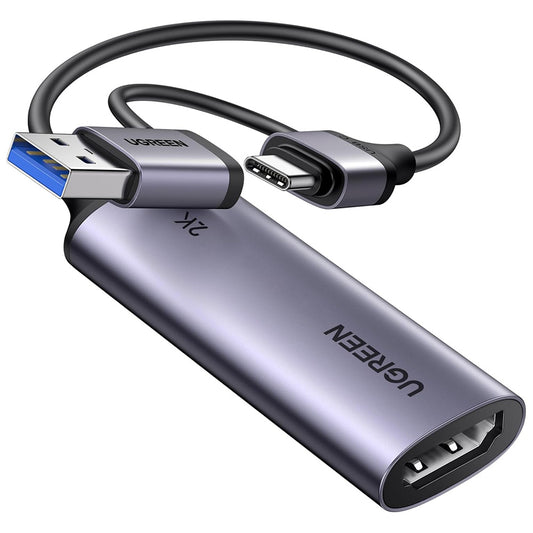 Audio a Video Adaptér USB-A / USB-C - HDMI UGREEN CM629 (15389), Šedý