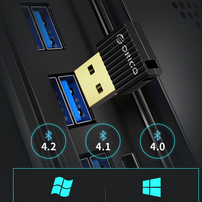 USB Bluetooth adaptér Orico BTA-508, černý