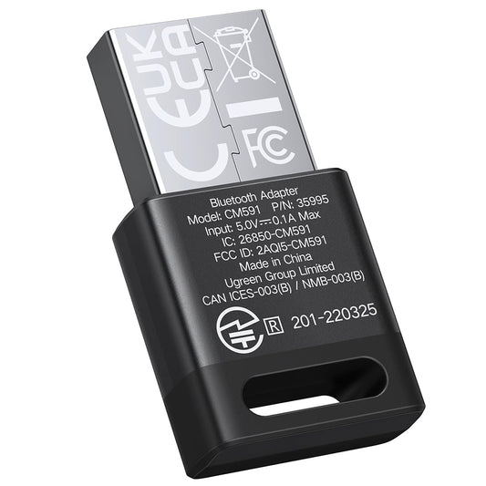 Bluetooth USB adaptér UGREEN CM591 (35995), Černý