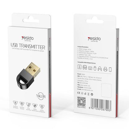 Adaptér Bluetooth USB Yesido YAU34, Černý