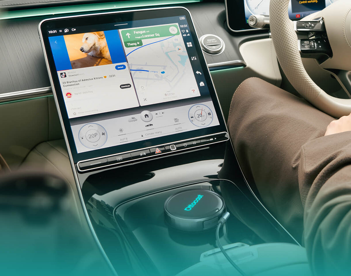 Bezdrátový adaptér Carplay / Android Auto Ottocast OttoAibox P3 Pro pro Apple iPhone / Android Series PCS61-T