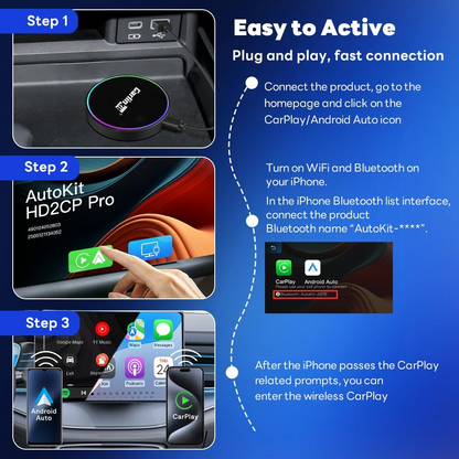 Adaptér Carplay / Android Auto Wireless Carlinkit HD2CP Pro pro Apple iPhone / Android Series